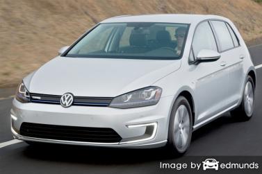 Insurance rates Volkswagen e-Golf in Milwaukee